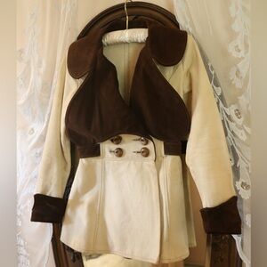 Vintage 70s Suede and canvas riding jacket